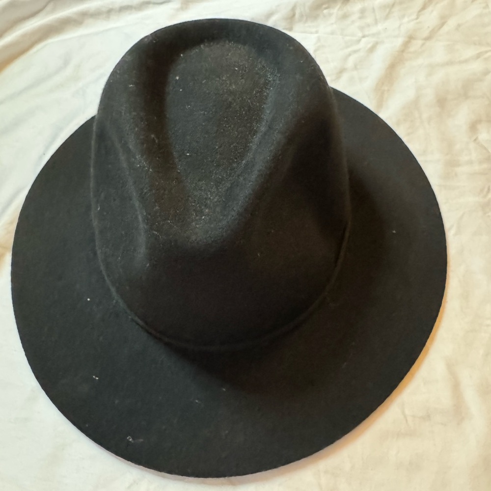 Brixton Co. Black Fedora Hat - 100% wool